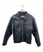foor stepフールステップ）の古着「シングルライダースジャケット」｜ブラック