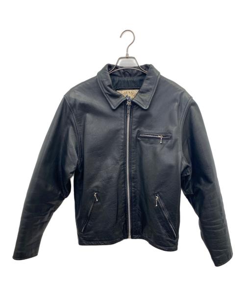 foor step（フールステップ）foor step (フールステップ) シングルライダースジャケット ブラック サイズ:Ｌの古着・服飾アイテム