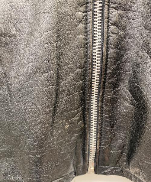 foor step（フールステップ）foor step (フールステップ) シングルライダースジャケット ブラック サイズ:Ｌの古着・服飾アイテム