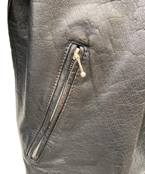 foor step（フールステップ）foor step (フールステップ) シングルライダースジャケット ブラック サイズ:Ｌの古着・服飾アイテム