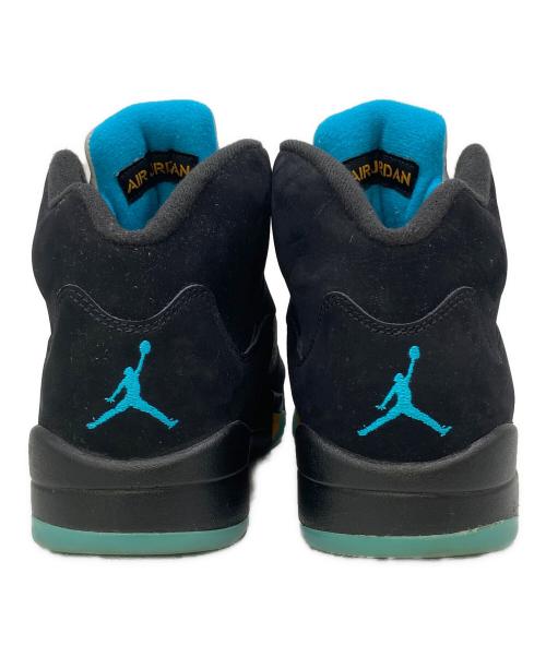 NIKE（ナイキ）NIKE (ナイキ) AIR JORDAN 5 RETRO(ナイキ エアジョーダン 5 レトロ) ブラック×スカイブルー サイズ:27.5の古着・服飾アイテム