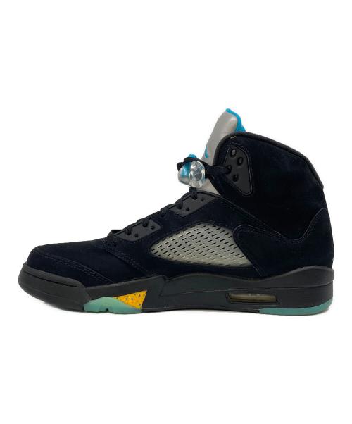 NIKE（ナイキ）NIKE (ナイキ) AIR JORDAN 5 RETRO(ナイキ エアジョーダン 5 レトロ) ブラック×スカイブルー サイズ:27.5の古着・服飾アイテム