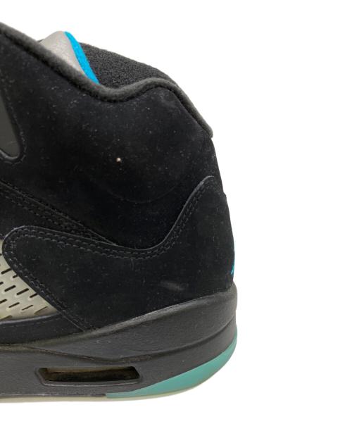 NIKE（ナイキ）NIKE (ナイキ) AIR JORDAN 5 RETRO(ナイキ エアジョーダン 5 レトロ) ブラック×スカイブルー サイズ:27.5の古着・服飾アイテム