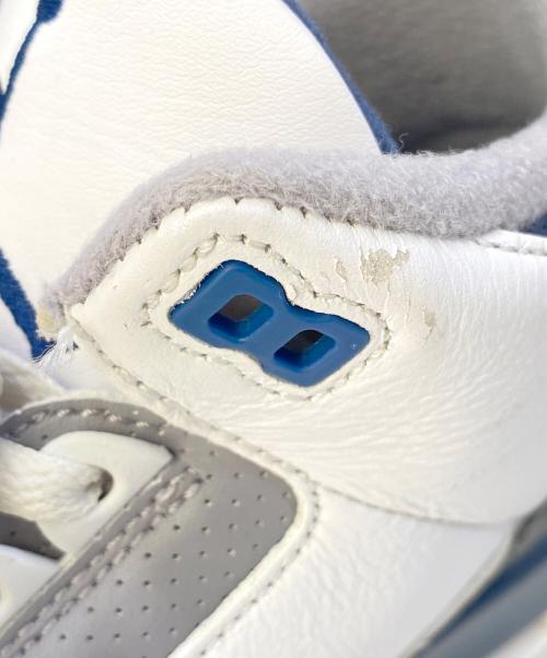 NIKE（ナイキ）NIKE (ナイキ) AIR JORDAN3 RETORO ホワイト×ブルー サイズ:28㎝の古着・服飾アイテム