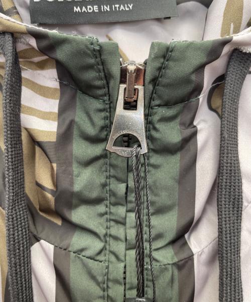 DOLCE & GABBANA（ドルチェ＆ガッバーナ）DOLCE & GABBANA (ドルチェ＆ガッバーナ) ナイロンジャケット グレー×グリーン サイズ:46の古着・服飾アイテム