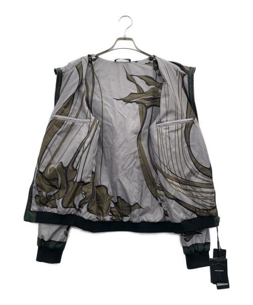 DOLCE & GABBANA（ドルチェ＆ガッバーナ）DOLCE & GABBANA (ドルチェ＆ガッバーナ) ナイロンジャケット グレー×グリーン サイズ:46の古着・服飾アイテム