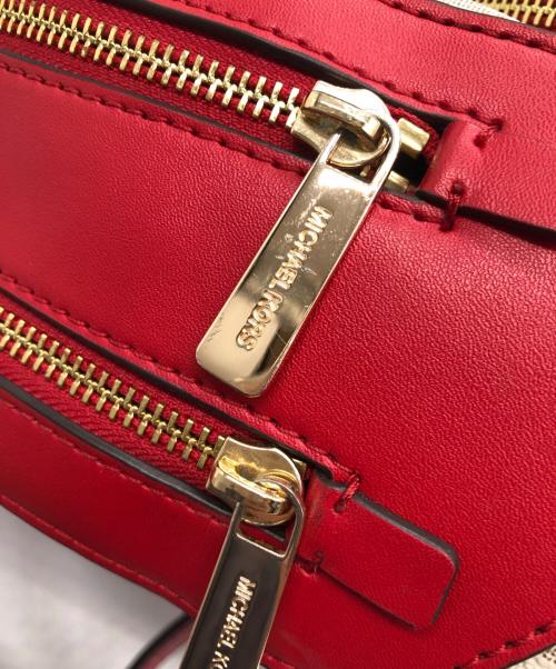 MICHAEL KORS（マイケル・コース）MICHAEL KORS (マイケル・コース) リュック レッド×ホワイトの古着・服飾アイテム