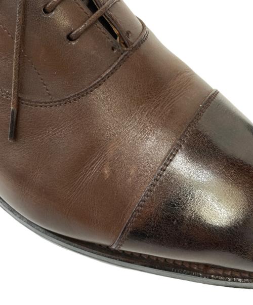 SHETLAND FOX（シェットランドフォックス）SHETLAND FOX (シェットランドフォックス) ストレートチップシューズ ブラウン サイズ:8の古着・服飾アイテム