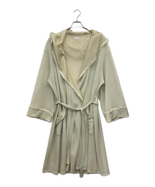 hatra（ハトラ）hatra (ハトラ) メッシュロングカーディガン ベージュ サイズ:Mの古着・服飾アイテム