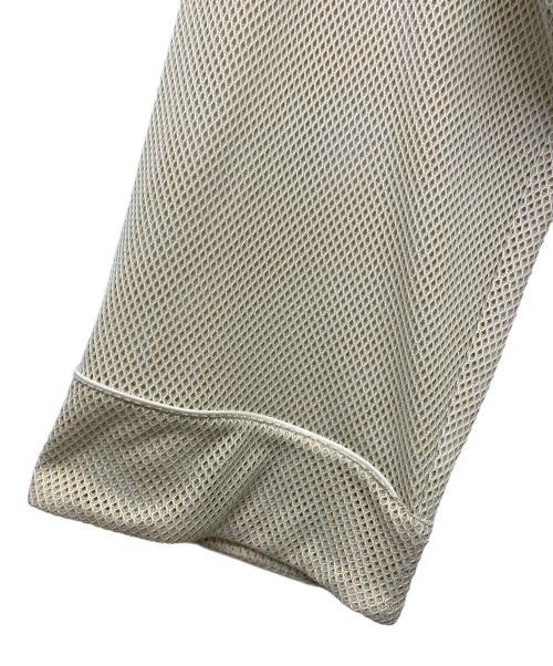 hatra（ハトラ）hatra (ハトラ) メッシュロングカーディガン ベージュ サイズ:Mの古着・服飾アイテム