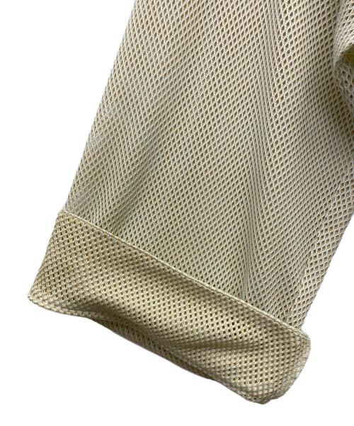 hatra（ハトラ）hatra (ハトラ) メッシュロングカーディガン ベージュ サイズ:Mの古着・服飾アイテム