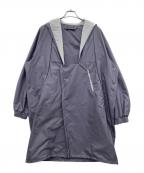 chlomaクロマ）の古着「デザインフーデットジャケット」｜ネイビー