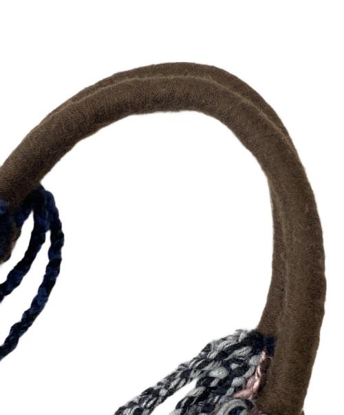 MARNI（マルニ）MARNI (マルニ) ハンモックバッグ ブラウン×ブル-×グレーの古着・服飾アイテム