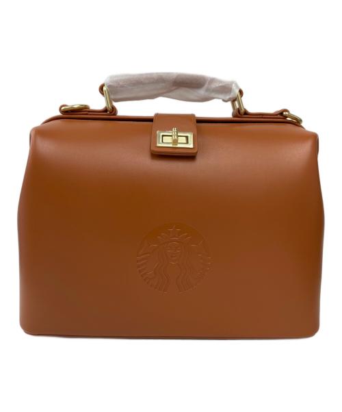 STARBUCKS COFFEE（スターバックスコーヒー）STARBUCKS COFFEE (スターバックスコーヒー) 2WAY レザーカフェバッグ ブラウンの古着・服飾アイテム