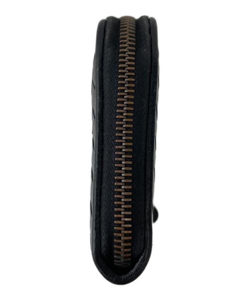 BOTTEGA VENETA（ボッテガベネタ）BOTTEGA VENETA (ボッテガベネタ) ラウンドファスナー財布 ブラックの古着・服飾アイテム