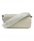 BEARDSLEYビアズリー）の古着「レザーボディバッグ」｜ホワイト