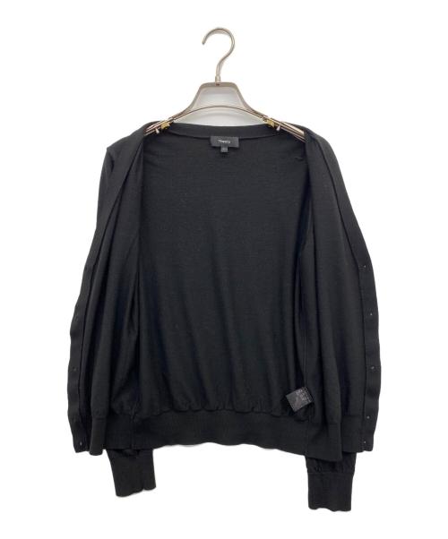theory（セオリー）theory (セオリー) カーディガン ブラック サイズ:Lの古着・服飾アイテム
