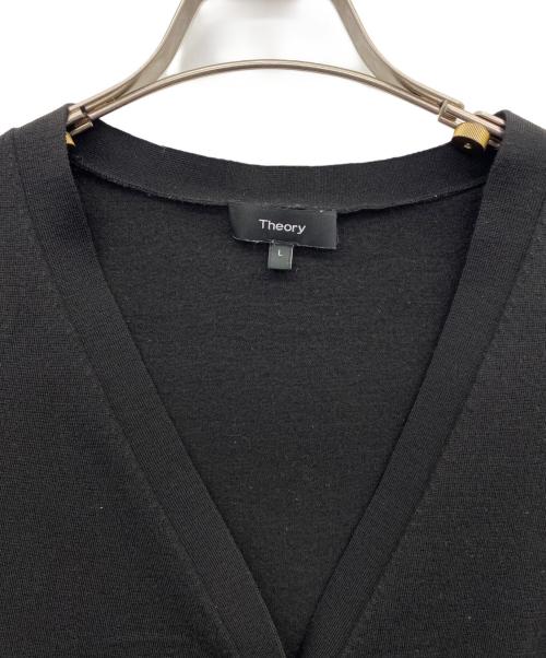 theory（セオリー）theory (セオリー) カーディガン ブラック サイズ:Lの古着・服飾アイテム