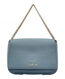 FURLA（フルラ）の古着「ショルダーバッグ」｜スカイブルー