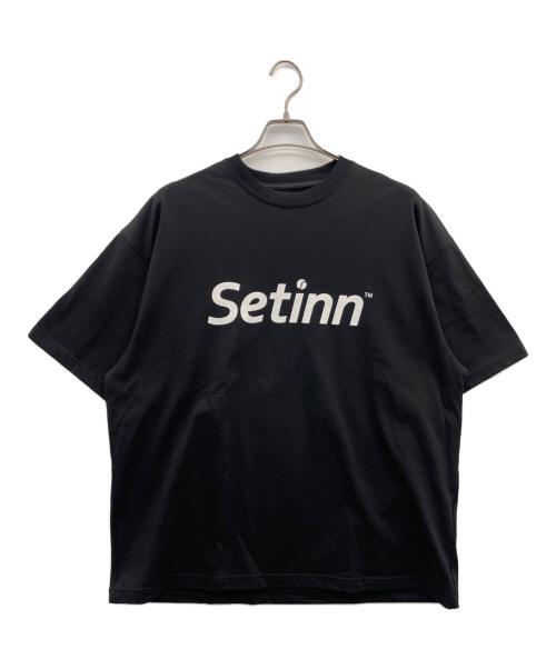 SETINN（セットイン）Setinn (セットイン) 半袖カットソー ブラック サイズ:Lの古着・服飾アイテム
