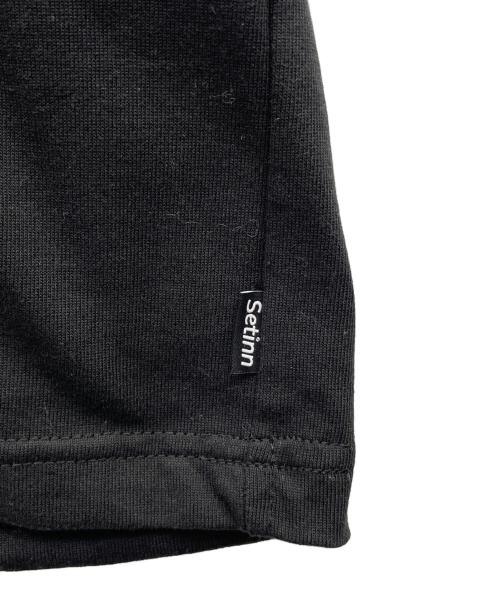 SETINN（セットイン）Setinn (セットイン) 半袖カットソー ブラック サイズ:Lの古着・服飾アイテム