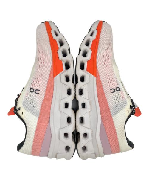 on（オン）on (オン) CLOUDMONSTER2 ホワイト×オレンジ サイズ:26.5㎝の古着・服飾アイテム