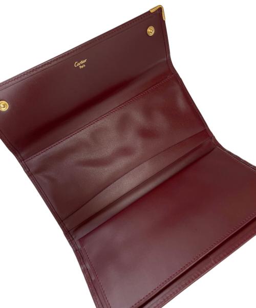 Cartier（カルティエ）Cartier (カルティエ) 長財布 マストライン ボルドーの古着・服飾アイテム