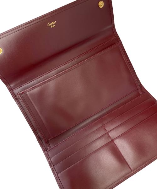 Cartier（カルティエ）Cartier (カルティエ) 長財布 マストライン ボルドーの古着・服飾アイテム
