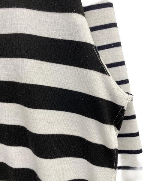 COMME des GARCONS HOMME（コムデギャルソン オム）COMME des GARCONS HOMME (コムデギャルソン オム) ロングカットソー ブラック×ホワイト サイズ:Ｌの古着・服飾アイテム