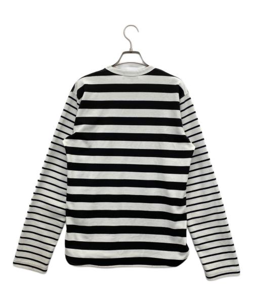 COMME des GARCONS HOMME（コムデギャルソン オム）COMME des GARCONS HOMME (コムデギャルソン オム) ロングカットソー ブラック×ホワイト サイズ:Ｌの古着・服飾アイテム