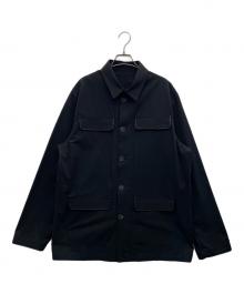 SOLLECITI（ソレシティ）の古着「レザーパイピング M-65 ジャケット」｜ブラック