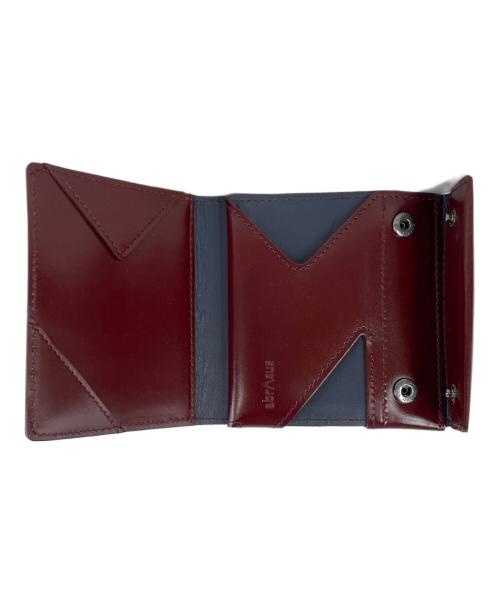 abrasus（アブラサス）abrAsus (アブラサス) 2つ折り財布 レッドの古着・服飾アイテム