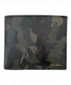 PAUL SMITHポールスミス）の古着「2つ折り財布」｜グリーン