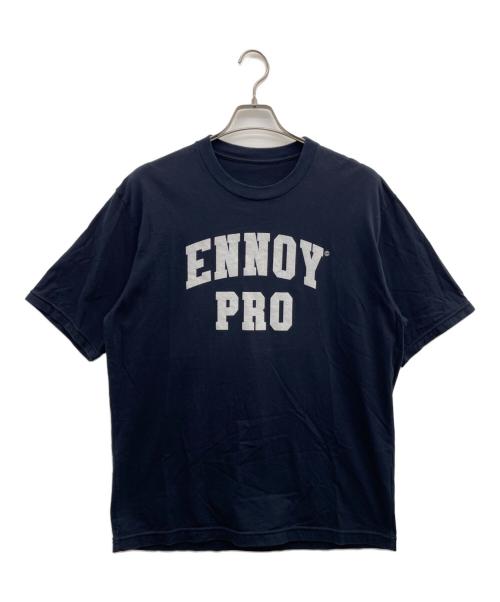 ENNOY（エンノイ）ENNOY (エンノイ) College Logo Tee（カレッジロゴ Tシャツ） ネイビー サイズ:Lの古着・服飾アイテム