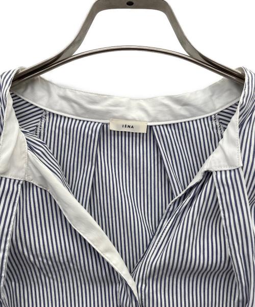 IENA（イエナ）IENA (イエナ) 長袖ブラウス ブルーホワイト サイズ:-の古着・服飾アイテム