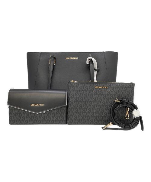 MICHAEL KORS（マイケル・コース）MICHAEL KORS (マイケルコース) トートバッグ ブラックの古着・服飾アイテム