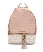 MICHAEL KORSマイケル・コース）の古着「バックパック」｜ピンク×ホワイト