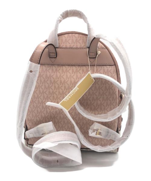MICHAEL KORS（マイケル・コース）MICHAEL KORS (マイケル・コース) バックパック ピンク×ホワイトの古着・服飾アイテム