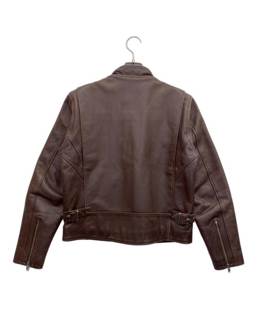 HARLEY-DAVIDSON（ハーレーダビッドソン）HARLEY-DAVIDSON (ハーレーダビッドソン) シングルライダースジャケット ブラウン サイズ:Mの古着・服飾アイテム