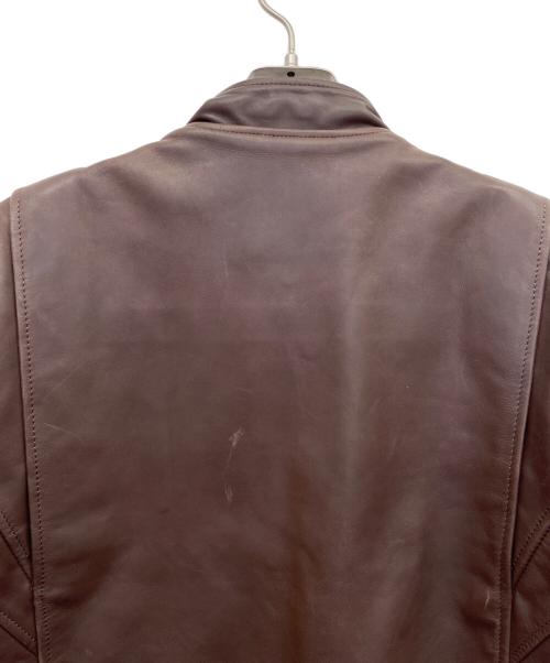 HARLEY-DAVIDSON（ハーレーダビッドソン）HARLEY-DAVIDSON (ハーレーダビッドソン) シングルライダースジャケット ブラウン サイズ:Mの古着・服飾アイテム