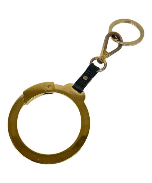 PRADA（プラダ）PRADA (プラダ) キーホルダー ゴールド×ブラックの古着・服飾アイテム