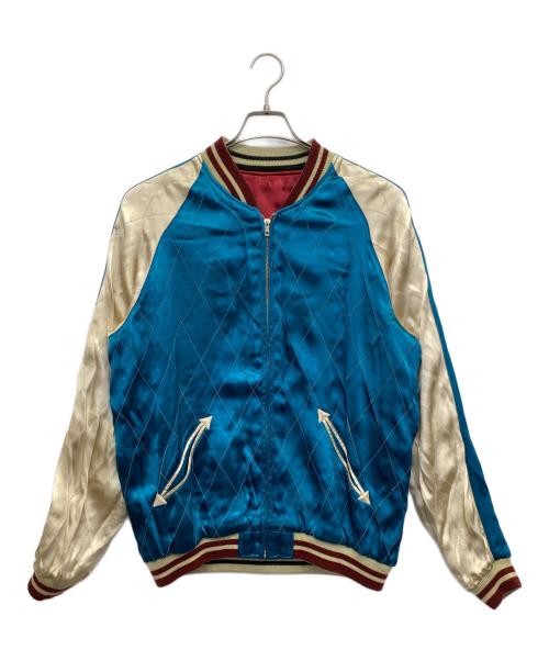 IOLANI（イオラニ）IOLANI (イオラニ) スカジャン レッド×ブルー サイズ:XLの古着・服飾アイテム