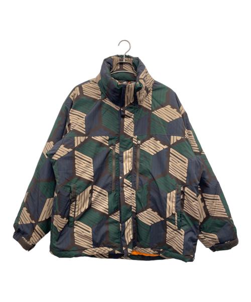 HUF（ハフ）HUF (ハフ) 中綿ジャケット グリーン×ネイビー サイズ:Ｌの古着・服飾アイテム