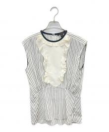 LOUIS VUITTON（ルイ ヴィトン）の古着「ノースリーブブラウス」｜ホワイト