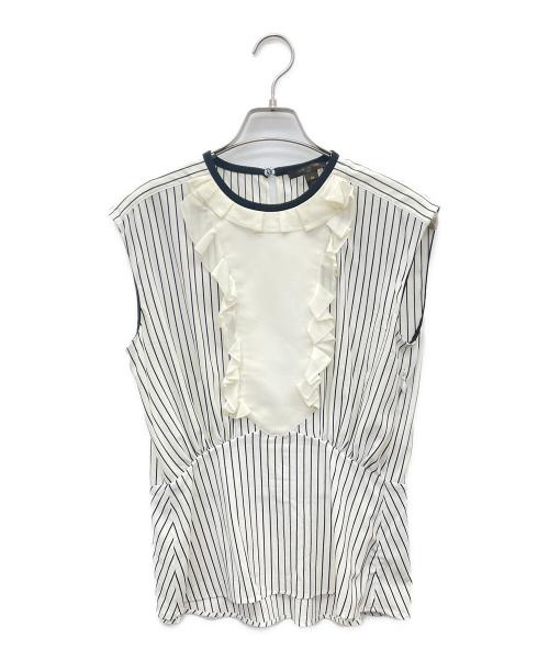 LOUIS VUITTON（ルイ ヴィトン）LOUIS VUITTON (ルイ ヴィトン) ノースリーブブラウス ホワイト サイズ:36の古着・服飾アイテム