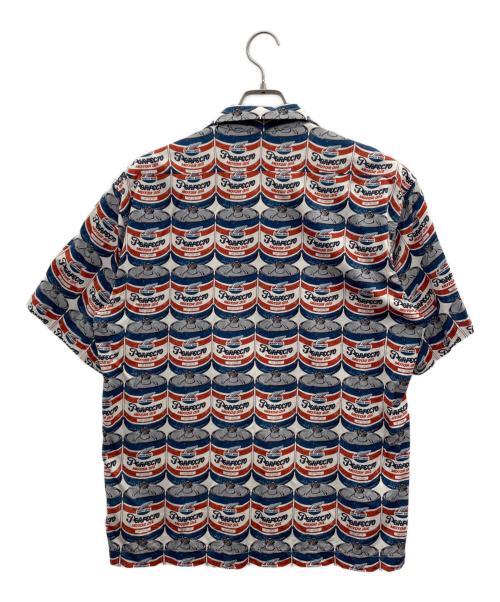 Schott（ショット）Schott (ショット) 半袖シャツ ブルー×レッド サイズ:Ｌの古着・服飾アイテム