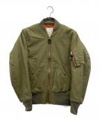 HOUSTONヒューストン）の古着「MA-1ジャケット」｜グリーン