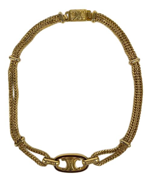 CELINE（セリーヌ）CELINE (セリーヌ) チョーカー 	マカダム ゴールドの古着・服飾アイテム