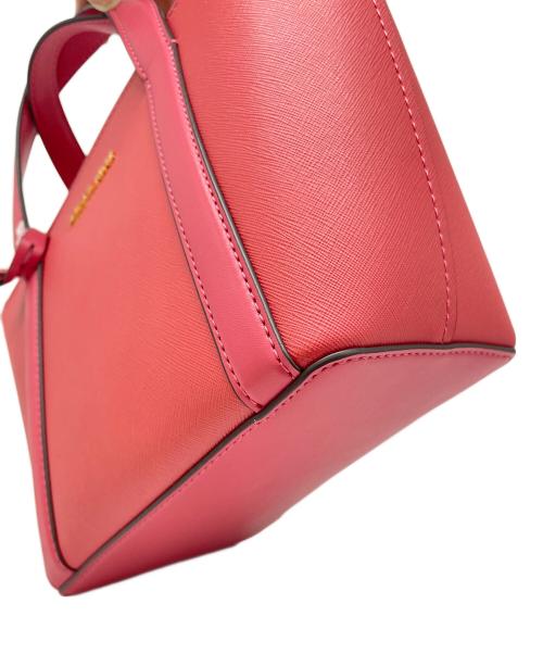 MICHAEL KORS（マイケル・コース）MICHAEL KORS (マイケルコース) ハンドバッグ ピンクの古着・服飾アイテム