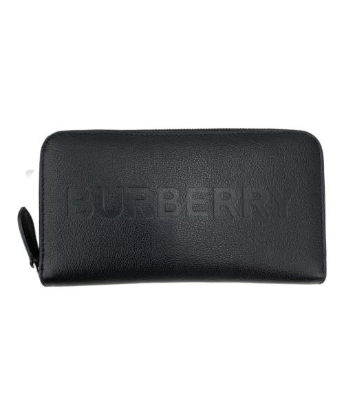 BURBERRY（バーバリー）BURBERRY (バーバリー) ラウンドファスナー財布 ブラックの古着・服飾アイテム